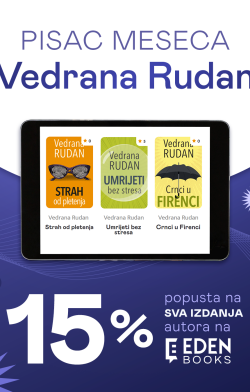 Pisac meseca Vedrana Rudan 15% popusta na sve naslove autorke